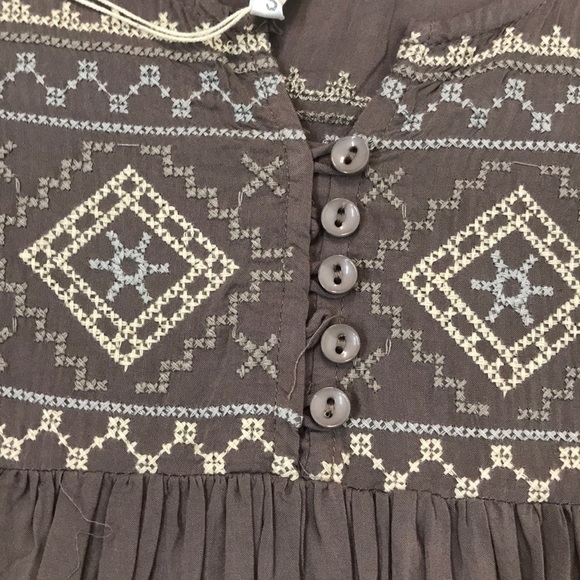 Mono Reno grey dress with beautiful embroidery szS - Picture 3 of 6